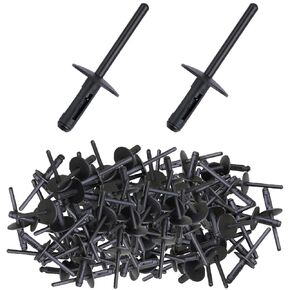 140Pcs Plastic Rivet Clip,Plastic Fasteners Kit Fender Liner Fastener Rivet, for Ford GMC,Jeep Wrangler 07-15,Dodge Avenger 08-14,Auto Body Retainer Replacement Plastic Rivet Clip