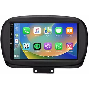 for Fiat 500X radio 2014-2019 Android 13 Car Stereo 9" Touchscreen Wireless Carplay Android Auto DSP Bluetooth GPS Navigation FM with Free Reverse Camera 4+64GB