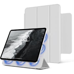 Magnetic Case for iPad 10th Generation (10.9 Inch, 2022 Release), Smart Folio Magnetic Back - Trifold Stand Rebound Cover, Slim Lightweight Body & Auto Wake/Sleep for iPad 10th Gen, Gray