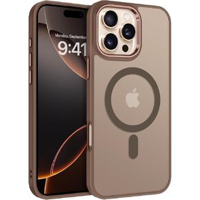 BENTOBEN for iPhone 16 Pro Case [Compatible with Magsafe] Magnetic Matte Phone Case iPhone 16 Pro Translucent Slim Shockproof Women Men Protective Cover Cases for iPhone 16 Pro 6.3", Desert Titanium
