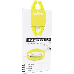 Bobino Cord Wrap - Medium - Lime - Stylish Cable and Wire Management or Organizer