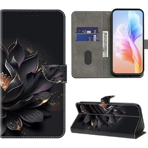 for Google Pixel 8 Pro Case,Google Pixel 8 Pro Wallet Case,Cute 3D Flip Folio PU Leather Protective Cover with Card Holder Magnetic Closure for Google Pixel 8 Pro 5G - Golden Edge