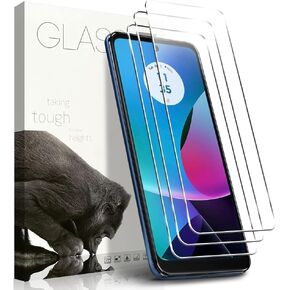 [3 Pack] Tempered Glass Compatible With Motorola Moto G Play 2023/ G Play Gen 2 Screen protector With 9H Anti Scratch Transparent HD Clear Bubble Free Case-Friendly Protective Film
