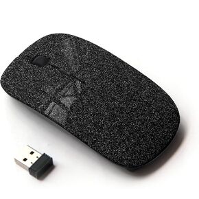 [ Optical 2.4G Wireless Mouse ] Tarmac Black Road Sparkle Universe Static