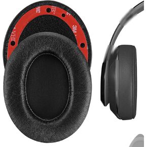 Geekria Elite Sheepskin Replacement Ear Pads for Beats Studio 3 (A1914), Studio 3.0 Wireless Headphones Ear Cushions, Headset Earpads, Ear Cups Cover Repair Parts (Black)