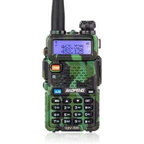 NSKI 5R Green UHF VHF Dual Band Two Way Ham Radio Walkie Talkie