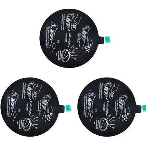 UAYESOK Dashboard Windshield Suction Cup Disk Mounting Pad Plate for Car Phone Holder Handheld Radio Mount, 78mm Strong Adhesive Disc for Dash Camera, GPS, Tablet (3 Packs)