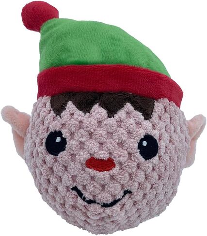 Pet Lou Penguin and Elf Christmas EZ Squeaky Twin Ball, 4-inch Width in Saudi Arabia