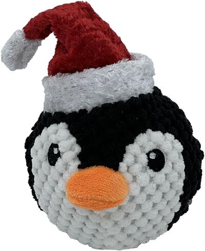 Pet Lou Penguin and Elf Christmas EZ Squeaky Twin Ball, 4-inch Width in Saudi Arabia