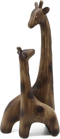 Lukitas Fox and Owl Statues Decor, Animal Group Sculptures, Creative Decoration for Living Room Office, Golden, Resin 11'' in Kuwait