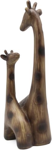 Lukitas Fox and Owl Statues Decor, Animal Group Sculptures, Creative Decoration for Living Room Office, Golden, Resin 11'' in Kuwait