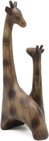 Lukitas Fox and Owl Statues Decor, Animal Group Sculptures, Creative Decoration for Living Room Office, Golden, Resin 11'' in Kuwait