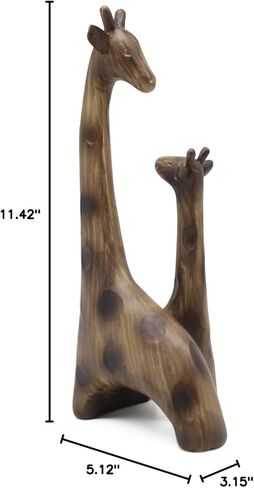 Lukitas Fox and Owl Statues Decor, Animal Group Sculptures, Creative Decoration for Living Room Office, Golden, Resin 11'' in Kuwait