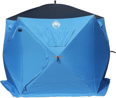 Yaranga 6 Sided Insulated Portable Ice Fishing Shelter with 2 Big Doors-Diamond Door Guard System in Saudi Arabia