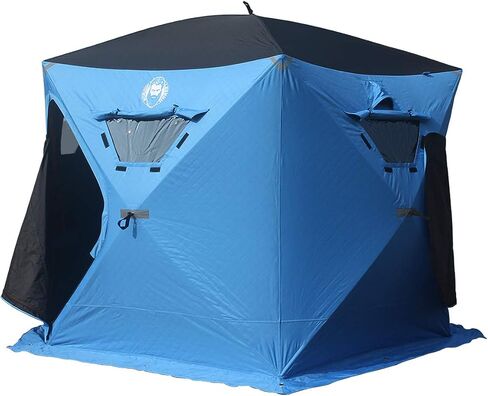 Yaranga 6 Sided Insulated Portable Ice Fishing Shelter with 2 Big Doors-Diamond Door Guard System in Saudi Arabia