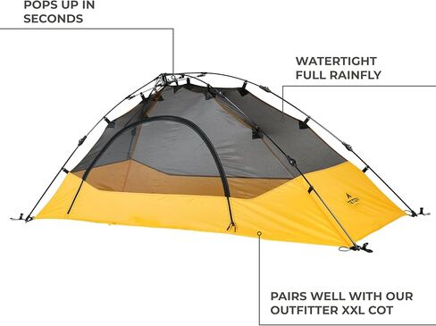 TETON Sports Vista Quick Tent; Dome Camping and Backpacking Tent; Easy Instant Setup; Clip-On Rainfly Included in Kuwait
