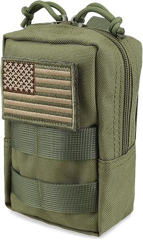 AMYIPO MOLLE Pouch Multi-purpose Compact Tactical Waist Bags Small Utility Pouch (Khaki) in Saudi Arabia