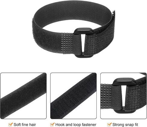 MECCANIXITY 6Pcs Reusable Battery Tie Down Straps,0.6x10" Black Nylon Multipurpose Battery Hold Down Adjustable Cinch Strap Hook Loop Fastening Tie for Quadcopters FPV RC Drone Boat Car in Saudi Arabia