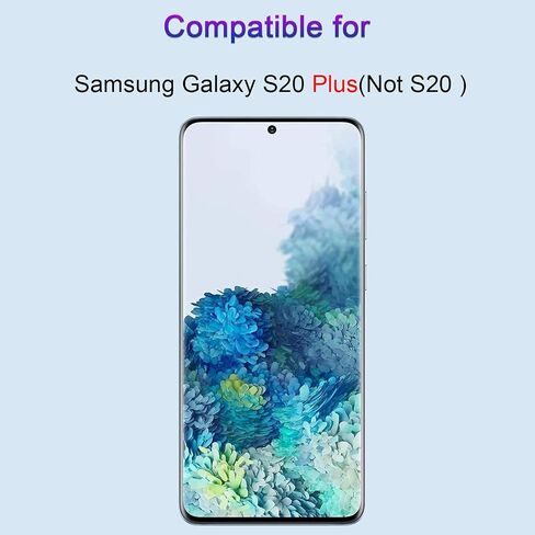 لهاتف Samsung S20 Plus واقي شاشة من الزجاج المقوى، [عبوتان] [بصمة يمكن التعرف عليها] [زجاج واقي صلابة 9H] [خالي من الفقاعات] [مضاد للخدش] فيلم واقي لهاتف Samsung Galaxy S20 Plus in Saudi Arabia