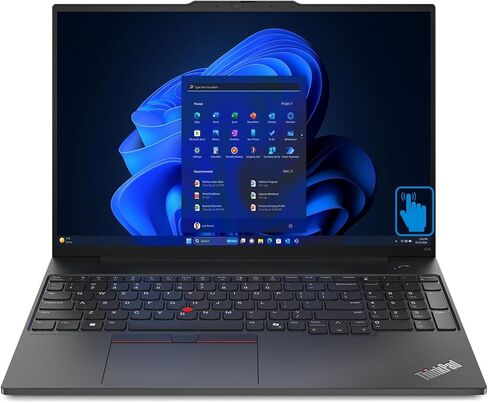 Lenovo Thinkpad E16 Gen 2 Business Laptop 16.0" Touchscreen IPS WUXGA Display (Intel Ultra 5-125U, 32GB RAM, 512GB PCIe SSD, Backlit KYB, Fingerprint, Thunderbolt 4, WiFi 6, Win 11 Pro) w/DKZ Hub in Saudi Arabia