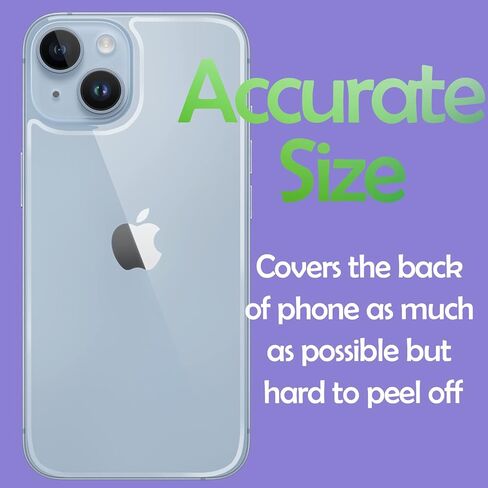 واقي شاشة خلفي لهاتف iPhone 14 وواقي عدسة الكاميرا (2+2 حزمة)، واقي زجاجي خلفي لهاتف iPhone 14 [إصدار جديد] (6.1 بوصة) in Saudi Arabia