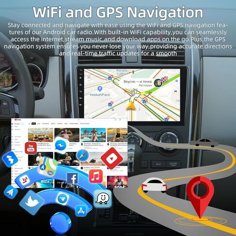 2+64G Car Radio for Mazda CX-9 CX9 CX 9 2006-2015 - Wireless Carplay & Android Auto - 9 Inch Android 13 Stereo with WiFi/EQ/GPS + AHD Rear View Camera in Kuwait