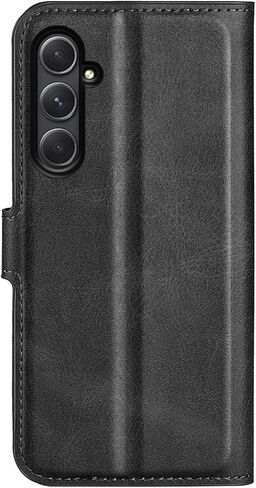 Flip Case for Samsung A55 Wallet PU Leather Magnetic Protective Cellphone Case for Samsung Galaxy A55 A556 Folio Book Cover with Stand (Black) in Kuwait