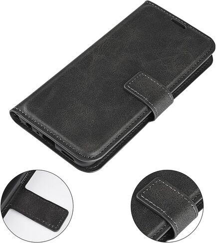 Flip Case for Samsung A55 Wallet PU Leather Magnetic Protective Cellphone Case for Samsung Galaxy A55 A556 Folio Book Cover with Stand (Black) in Kuwait