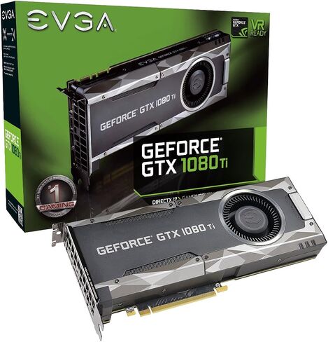EVGA GeForce GTX 1080 Ti Gaming، 11 جيجابايت GDDR5X، DX12 OSD دعم (PXOC) بطاقة رسومات 11G-P4-5390-KR in Kuwait