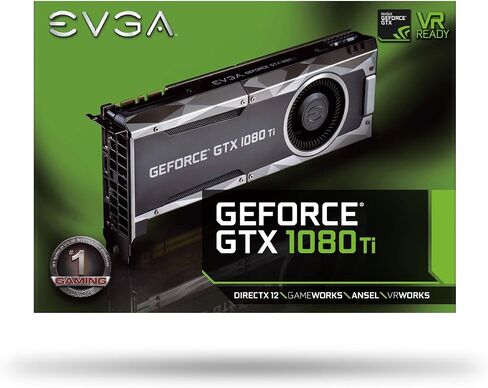 EVGA GeForce GTX 1080 Ti Gaming، 11 جيجابايت GDDR5X، DX12 OSD دعم (PXOC) بطاقة رسومات 11G-P4-5390-KR in Kuwait