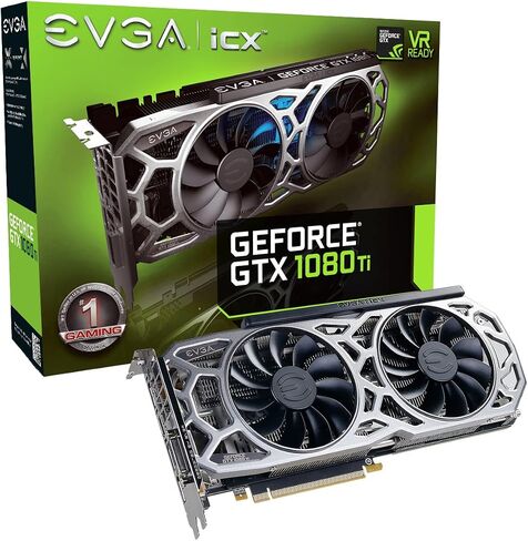 EVGA GeForce GTX 1080 Ti Gaming، 11 جيجابايت GDDR5X، DX12 OSD دعم (PXOC) بطاقة رسومات 11G-P4-5390-KR in Kuwait