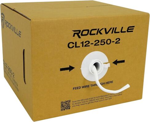 Rockville RCC14-250-2 CL2 Rated 14 AWG 250' CCA Speaker Wire in Wall Ceiling 70V in Saudi Arabia