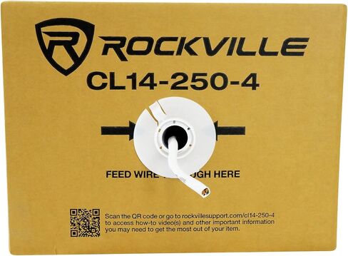 Rockville RCC14-250-2 CL2 Rated 14 AWG 250' CCA Speaker Wire in Wall Ceiling 70V in Saudi Arabia