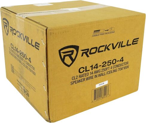 Rockville RCC14-250-2 CL2 Rated 14 AWG 250' CCA Speaker Wire in Wall Ceiling 70V in Saudi Arabia