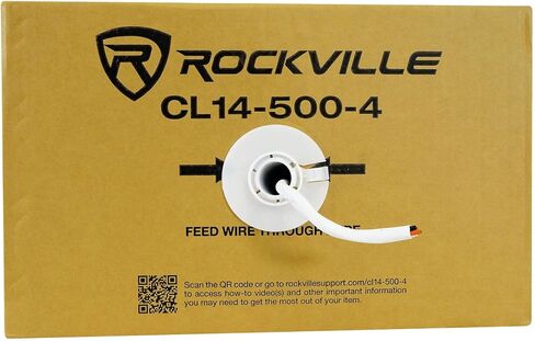 Rockville RCC14-250-2 CL2 Rated 14 AWG 250' CCA Speaker Wire in Wall Ceiling 70V in Saudi Arabia