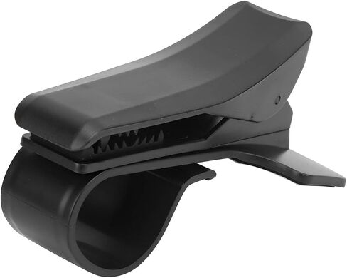 Dashboard Phone Mount Clamp, Universal POM and Silicone Non Skid Car Phone Stand, Adjustable Mobile Phone Holder Clip for 3-6.5in MP4 PDA, Black in Saudi Arabia