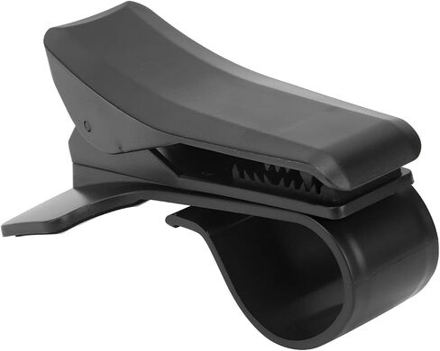 Dashboard Phone Mount Clamp, Universal POM and Silicone Non Skid Car Phone Stand, Adjustable Mobile Phone Holder Clip for 3-6.5in MP4 PDA, Black in Saudi Arabia