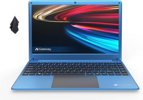 Gateway 11.6" HD Ultra Slim Notebook Computer, Intel Celeron N4020 Processor, 4GB RAM, 64GB eMMC Flash Memory, Intel UHD Graphics, Webcam, Windows 10, Gray, 128GB Hotface USB Card in Saudi Arabia