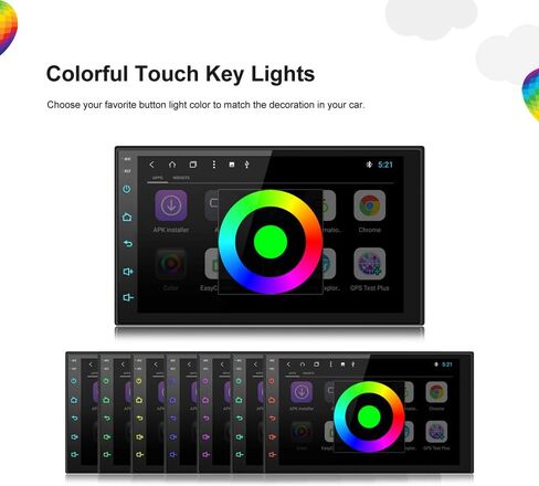 Ezonetronics Android Car Radio Double Din Navigation Bluetooth 2G&16G Touch Screen Car Multimedia Radio Support Mirror Link Play in Kuwait