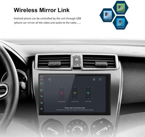 Ezonetronics Android Car Radio Double Din Navigation Bluetooth 2G&16G Touch Screen Car Multimedia Radio Support Mirror Link Play in Kuwait