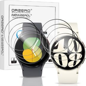 Orzero (4 Pack) Compatible for Samsung Galaxy Watch FE/Watch 7 40mm/Watch 6 40mm/Watch 5 40mm/Watch 4 40mm Tempered Glass Screen Protector 9H Anti-Scratch HD Bubble-Free