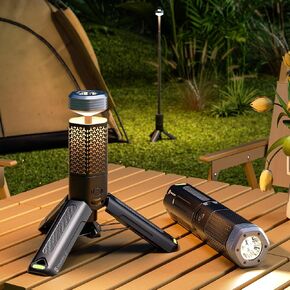 YOUKOYI Camping Light with Telescopic and Collapsible Portable Night Light 10500mAh Battery Magnetic Base Flash Light, IP67 Waterproof Camping Lantern for Hiking Camping Adventure Emergency Lighting