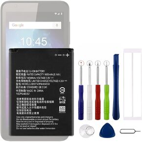 New Li3816t43p4h604550 Replacement Battery for ZTE Blade L130 Z2335CA Grand MAX 4550 with Technical Toolkit.