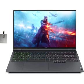 Lenovo Legion 5 Pro 16" QHD 165Hz Gaming Laptop, AMD Ryzen 7 5800H, 64GB RAM, 2TB PCIe SSD, NVIDIA GeForce RTX 3070, Backlit Keyboard, 720P Webcam, Grey, Win 11 Pro, 32GB Hotface USB Card (Renewed)