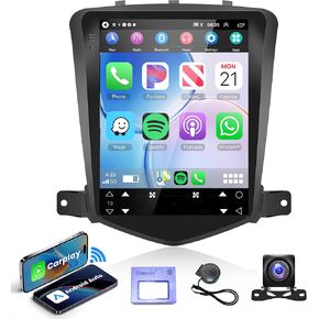 Android Car Radio Car Stereo for Chevrolet Cruze J300 2008 2009 2010 2011 2012 with Wireless Carplay Android Auto, 9.7'' Touch Screen Head Unit WiFi GPS Bluetooth FM RDS HiFi AHD Rear Camera SWC