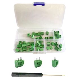 50Pcs 2.54mm Screw Terminal Block 2P 3P 4P 6A 150V for arduino Electronic Circuit PCB 26-18AWG Cable Mount Terminal Blocks