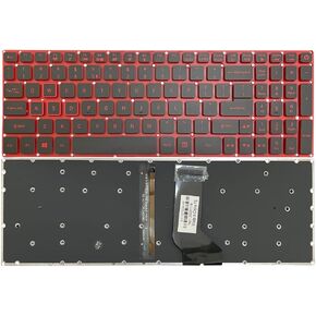 GinTai Laptop US Keyboard Red Lettering with Backlit Replacement for Acer Nitro 5 AN515-41 AN515-42 AN515-51 AN515-52 AN515-53
