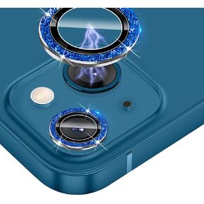 Bling Camera Lens Protector Compatible for iPhone 13(5.4")/13 mini(6.1") Ultra Thin/Clear Tempered Glass [Anti-Scratch][Shatter/Water/Fog-Proof] Metal Cover Protection - Pink Diamond(Set of 2) in Saudi Arabia