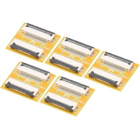 MECCANIXITY FFC FPC Extension Board PCB Extend Zip HDD Connector 24 Pin 0.5mm Pitch Single Side for LCD 3D Printer Camera DVD TV Laptop Pack of 5