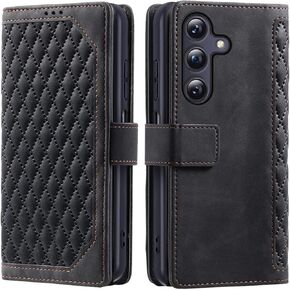 for Samsung Galaxy A25 5G Case, with Card Slot & Kickstand, Shockproof Flip PU Leather Magnetic Full Protective Wallet for SamsungA25 A 25 GalaxyA25 Phone Cover (Blue, Samsung Galaxy A25 5G)
